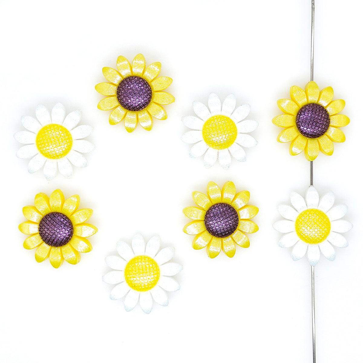 MrBite 40mm Large Opal Sunflower Focal