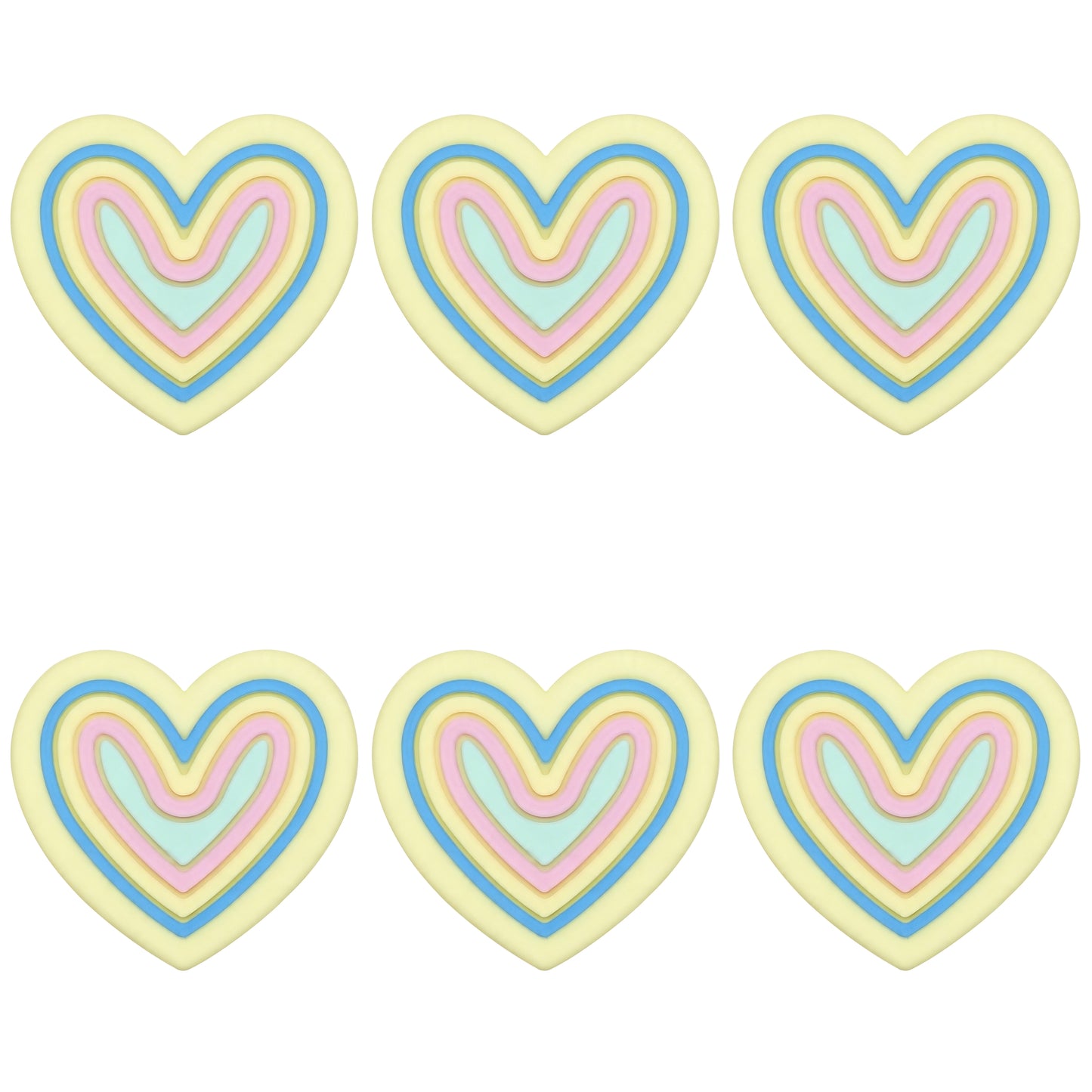 Colored Heart Swirl Focal