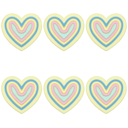 Colored Heart Swirl Focal