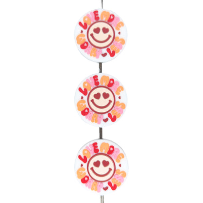 Love More Worry Less Silicone Focal Bead