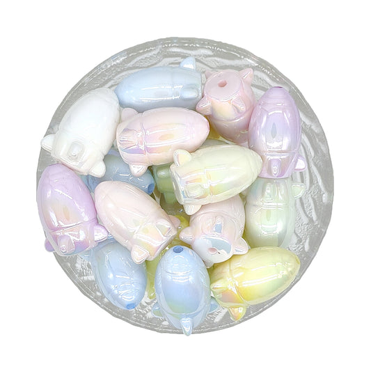 Mix Rocket Shaped UV Acrylic Focal Beads
