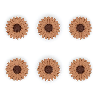 20mm New Daisy/Sunflower Silicone Beads