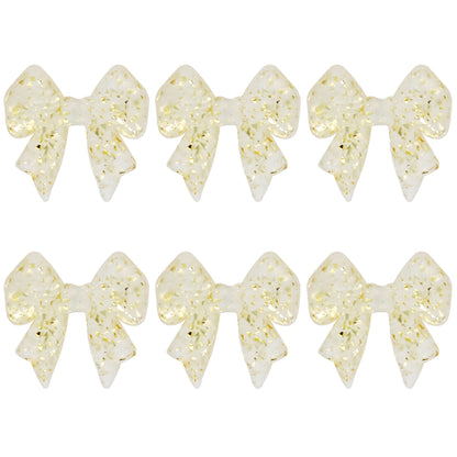 3D Shiny Flake Bowknot Focal