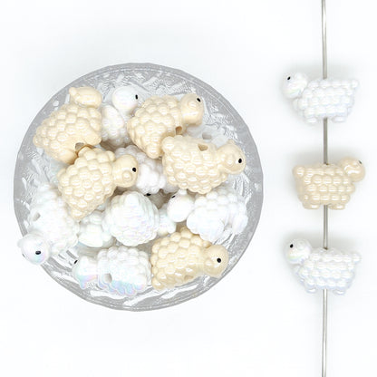 Sheep Focal Acrylic Beads