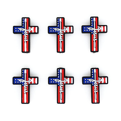 Patriotic Cross Focal