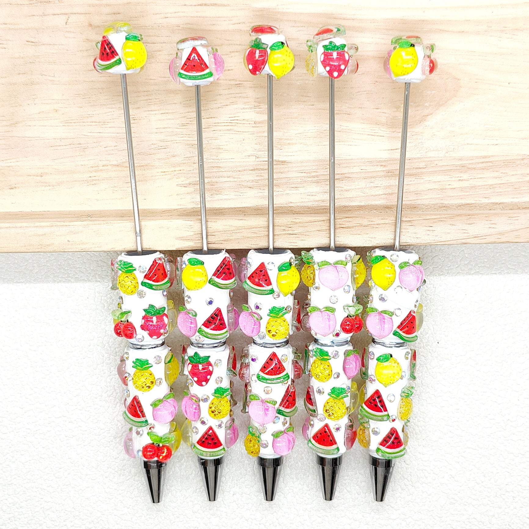 Fancy Summer Fruit Beadable Pen Bar Blank,DIY Beaded Pen Making