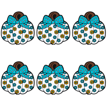 Floral Bow Pumpkin Focal