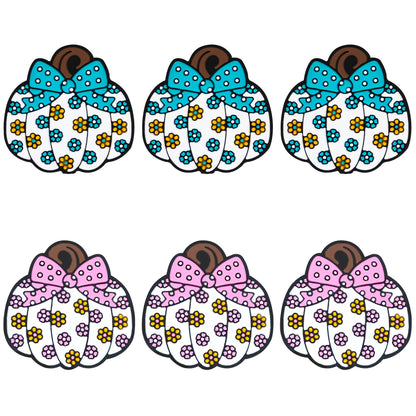 Floral Bow Pumpkin Focal