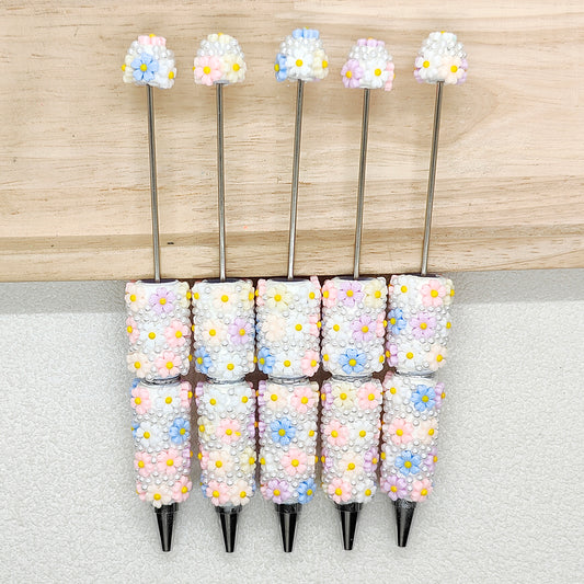 Floral Pearl Beadable Pen,Fancy Flower Pen