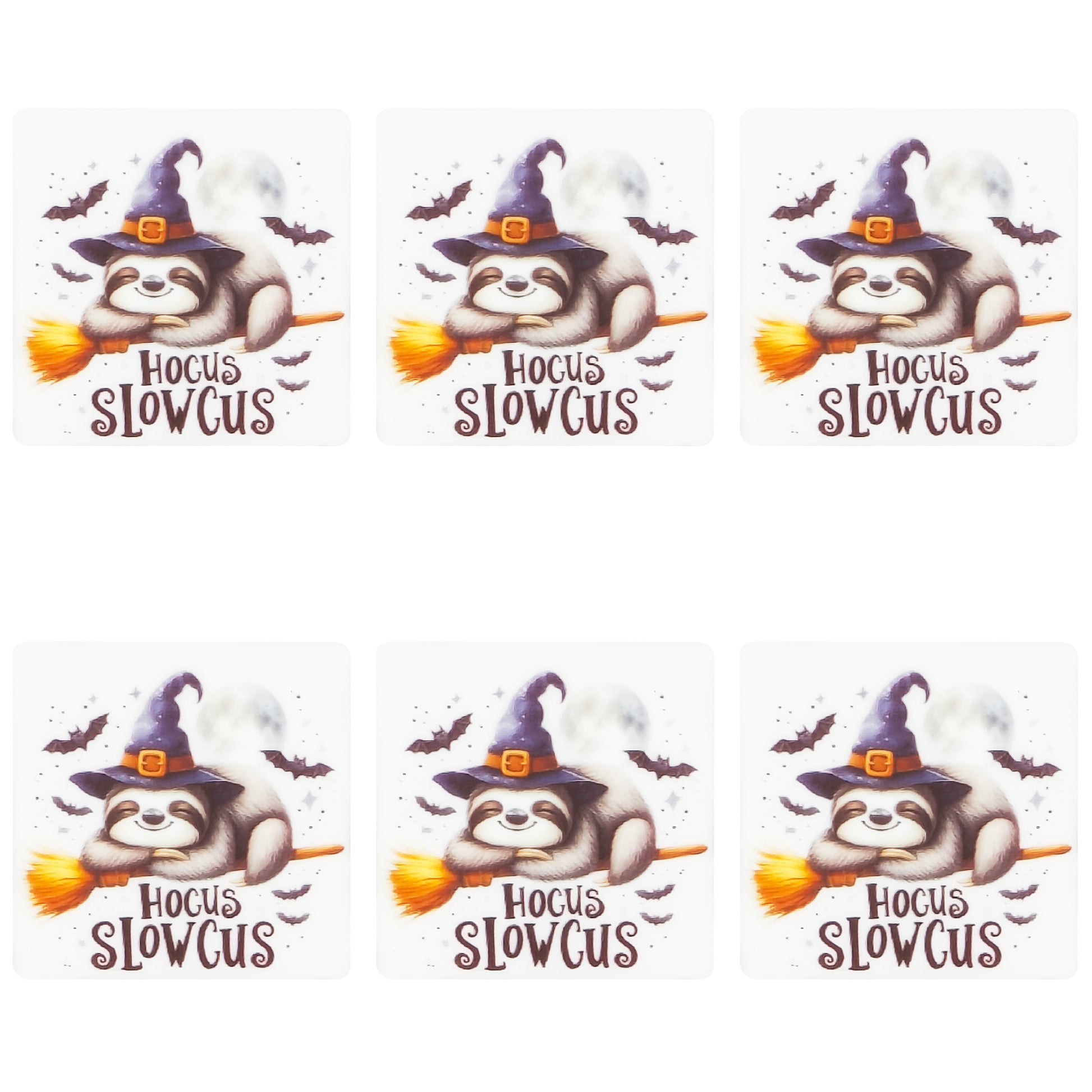 Halloween Sloth Square Print Focal