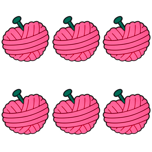 Heart Crochet Yarn Ball Focal
