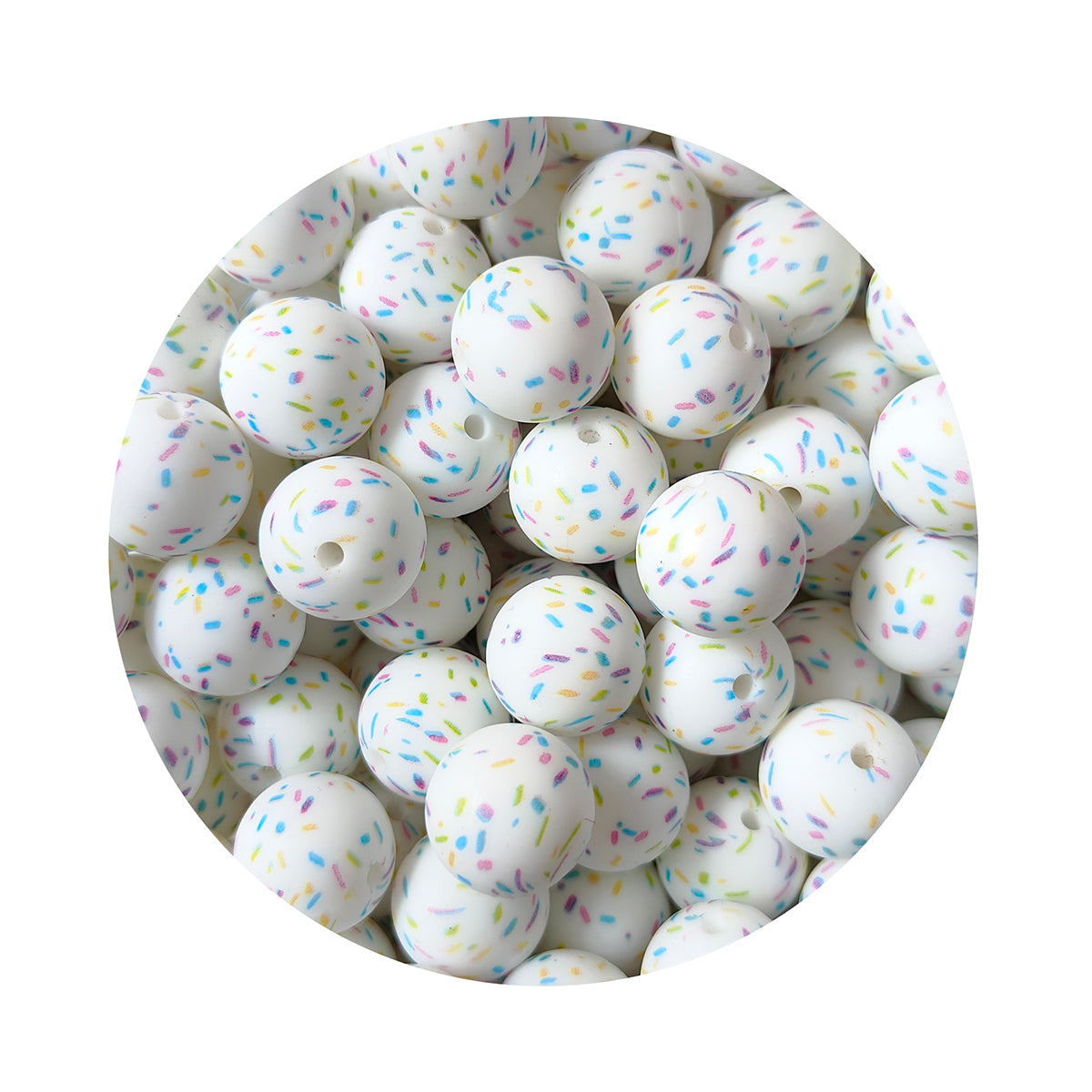 15mm New Print Silicone Beads