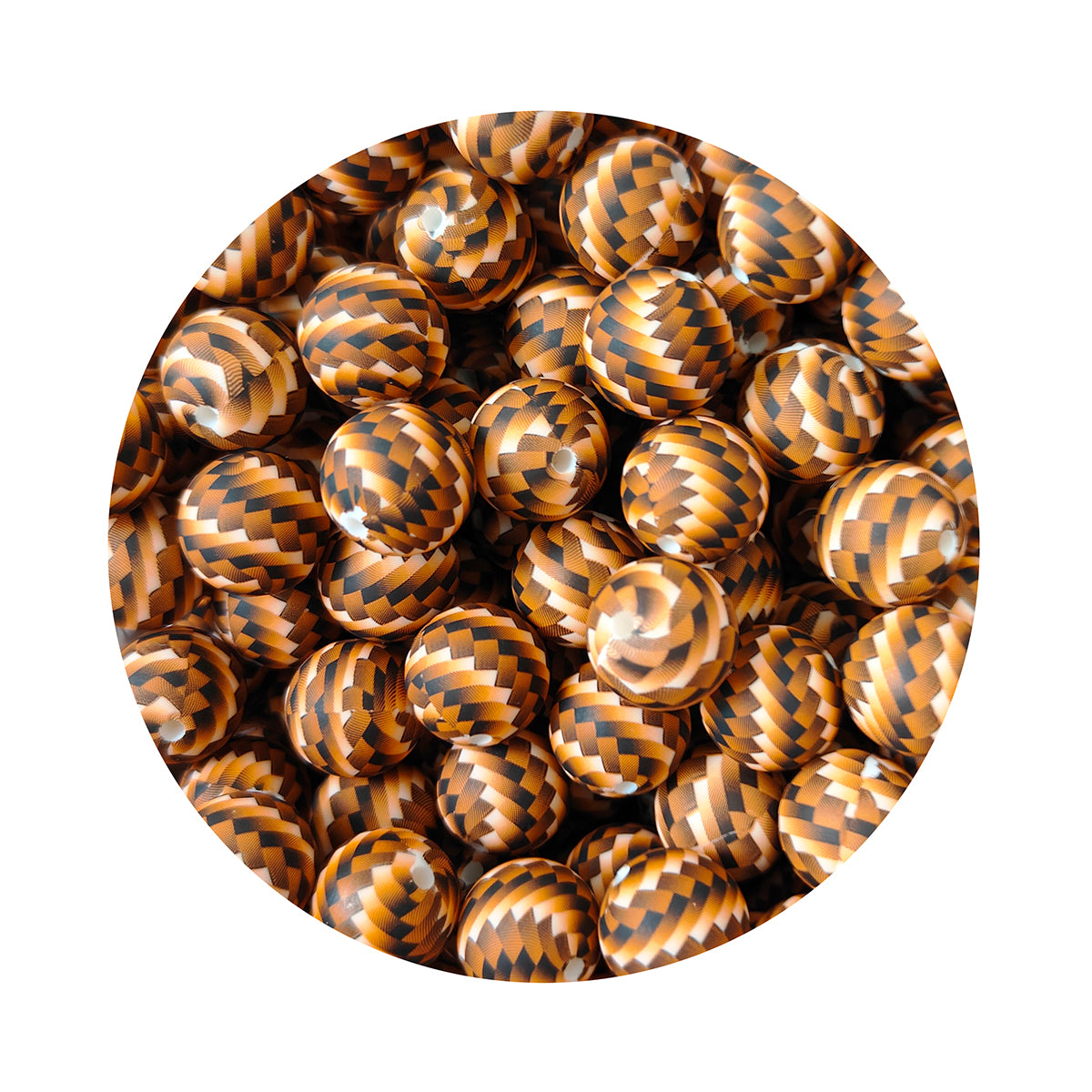 15mm New Print Silicone Beads