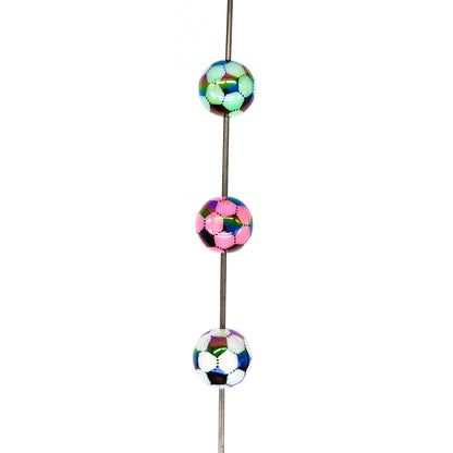 16mm Mixed Color Soccer Gumball Acrylic Beads