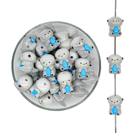 Chunky Sea Lion Acrylic Focal Beads