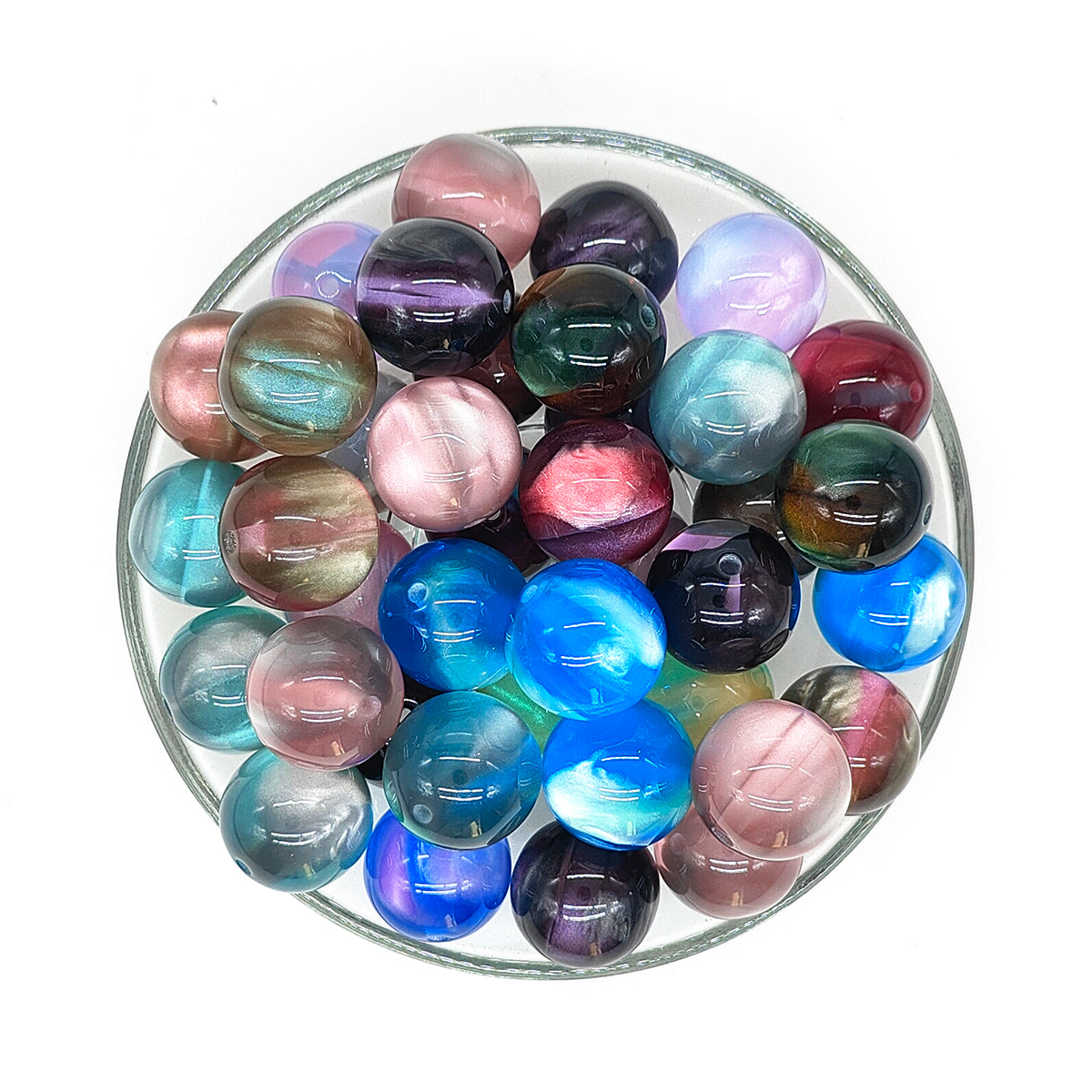 20mm Jelly Galaxy Acrylic Beads Chunky Beads