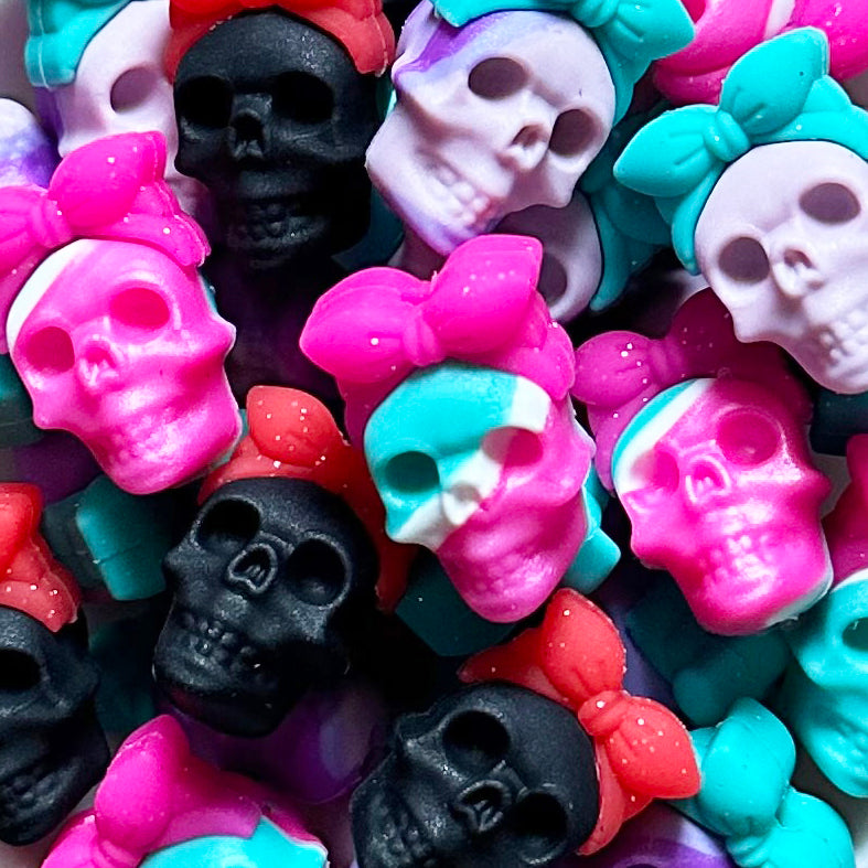 3D Bow Skull Head Focal