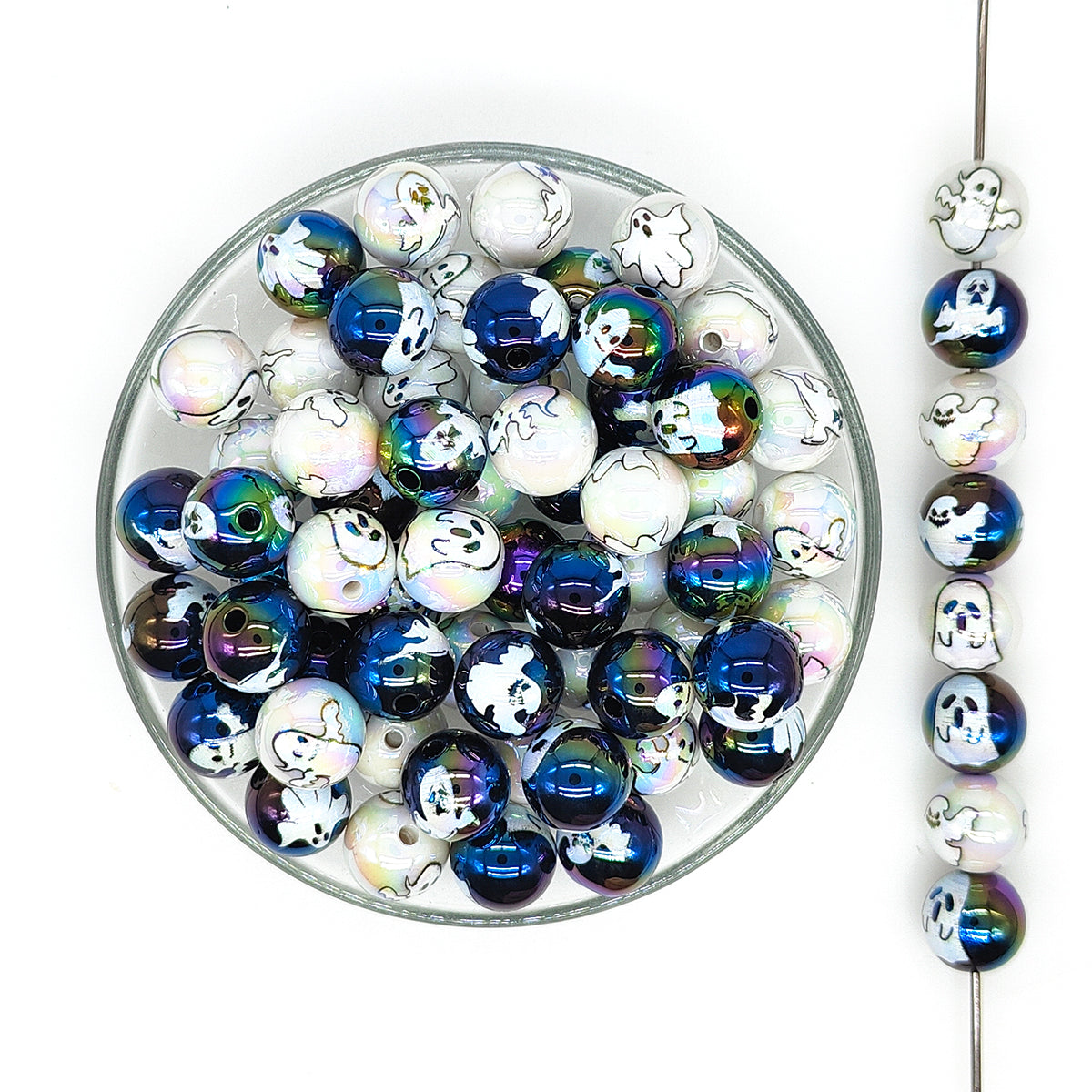 16mm UV Ghost Gumball Acrylic Beads