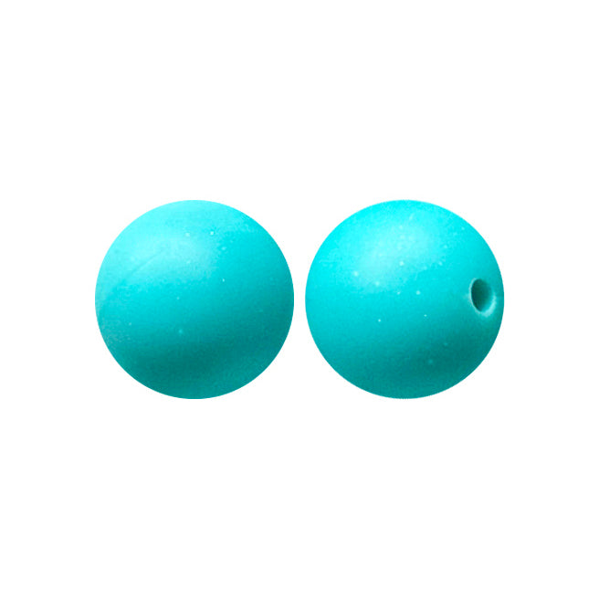 New 15mm Round Glitter Silicone Beads