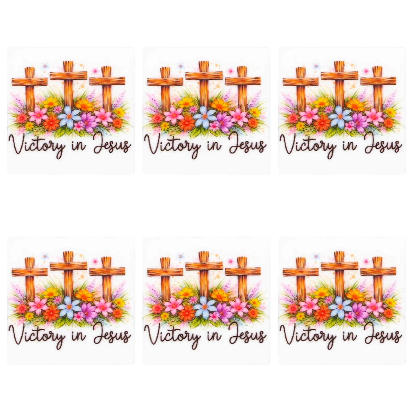 Jesus Cross Square Print Focal