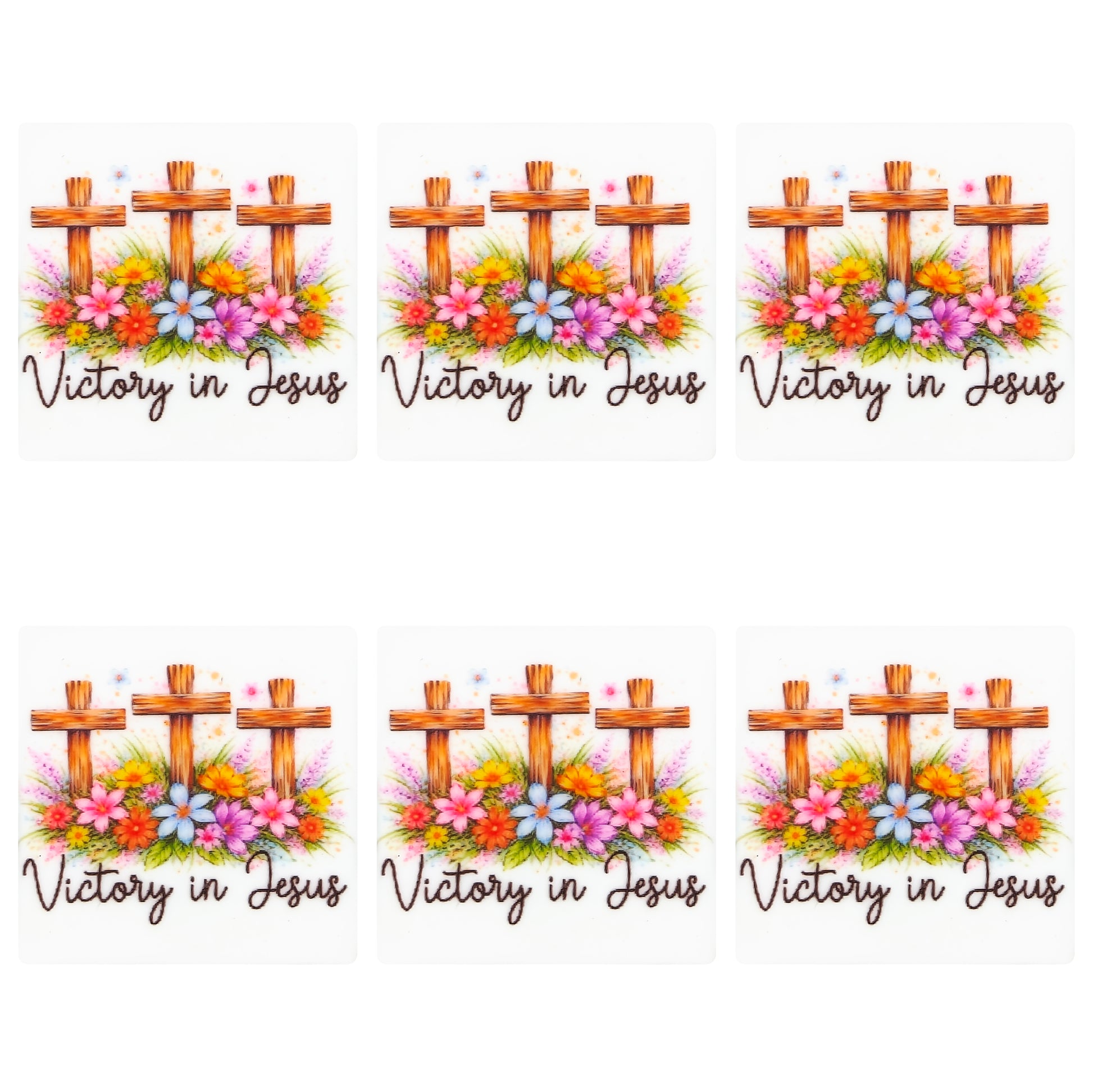 Jesus Cross Square Print Focal