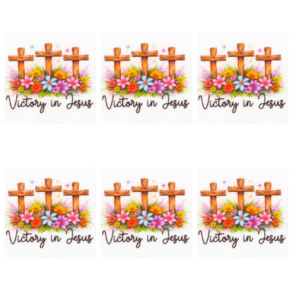 Jesus Cross Square Print Focal