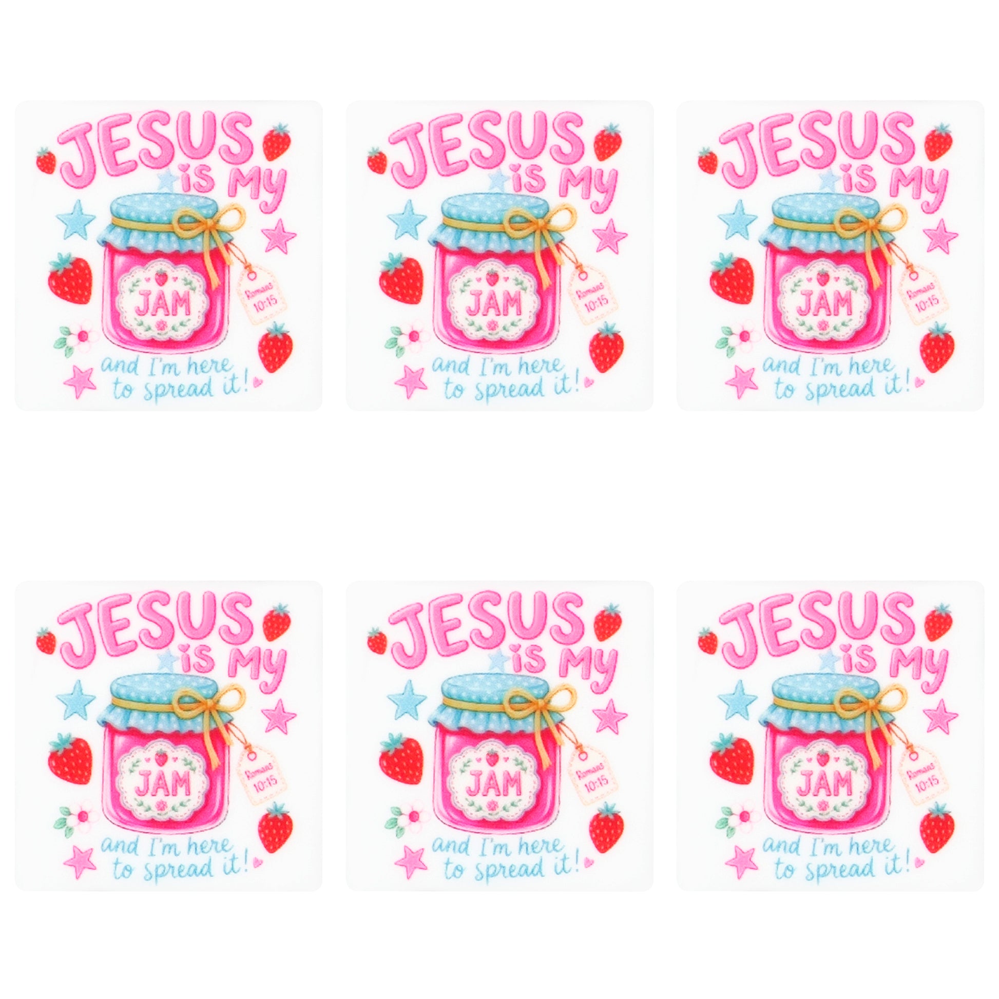 Jesus is My Jam Square Print Focal