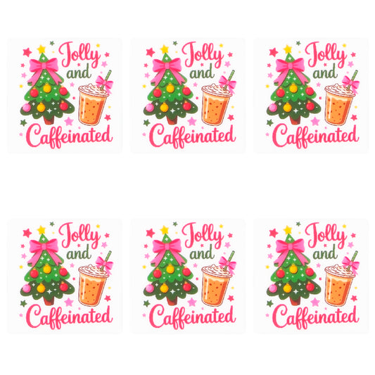 Jolly and Caffeinated Square Print Focal