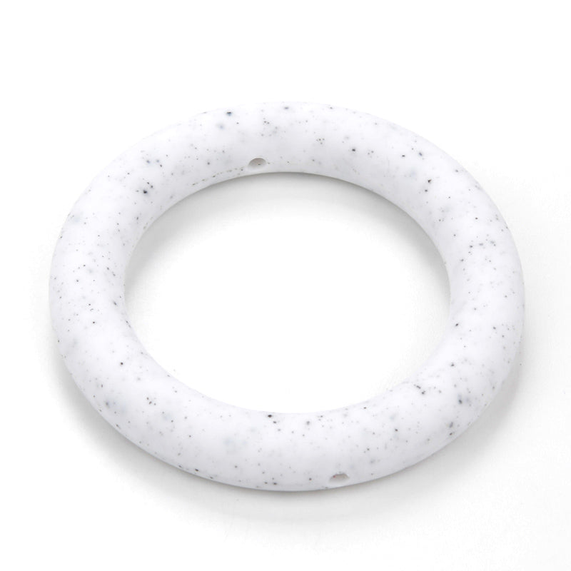 65mm Silicone Round Ring with 2 hole