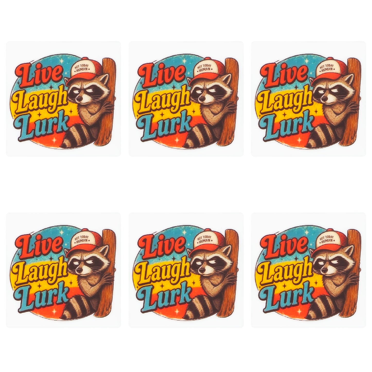 Live Laugh Lurk Square Print Focal