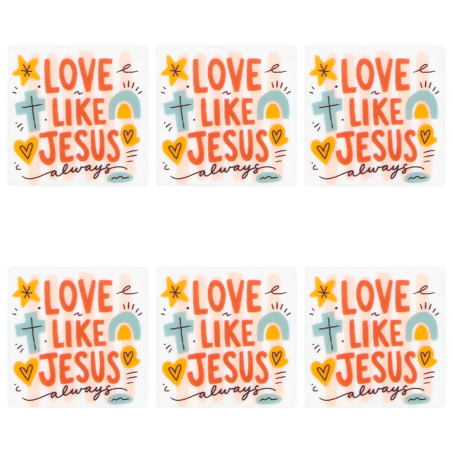 Love Like Jesus Square Print Focal