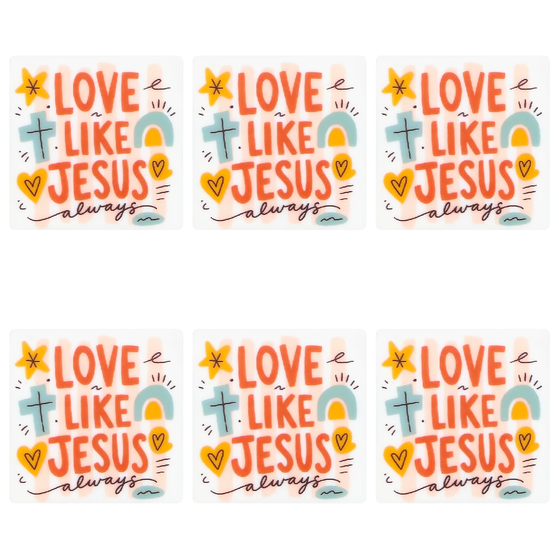 Love Like Jesus Square Print Focal