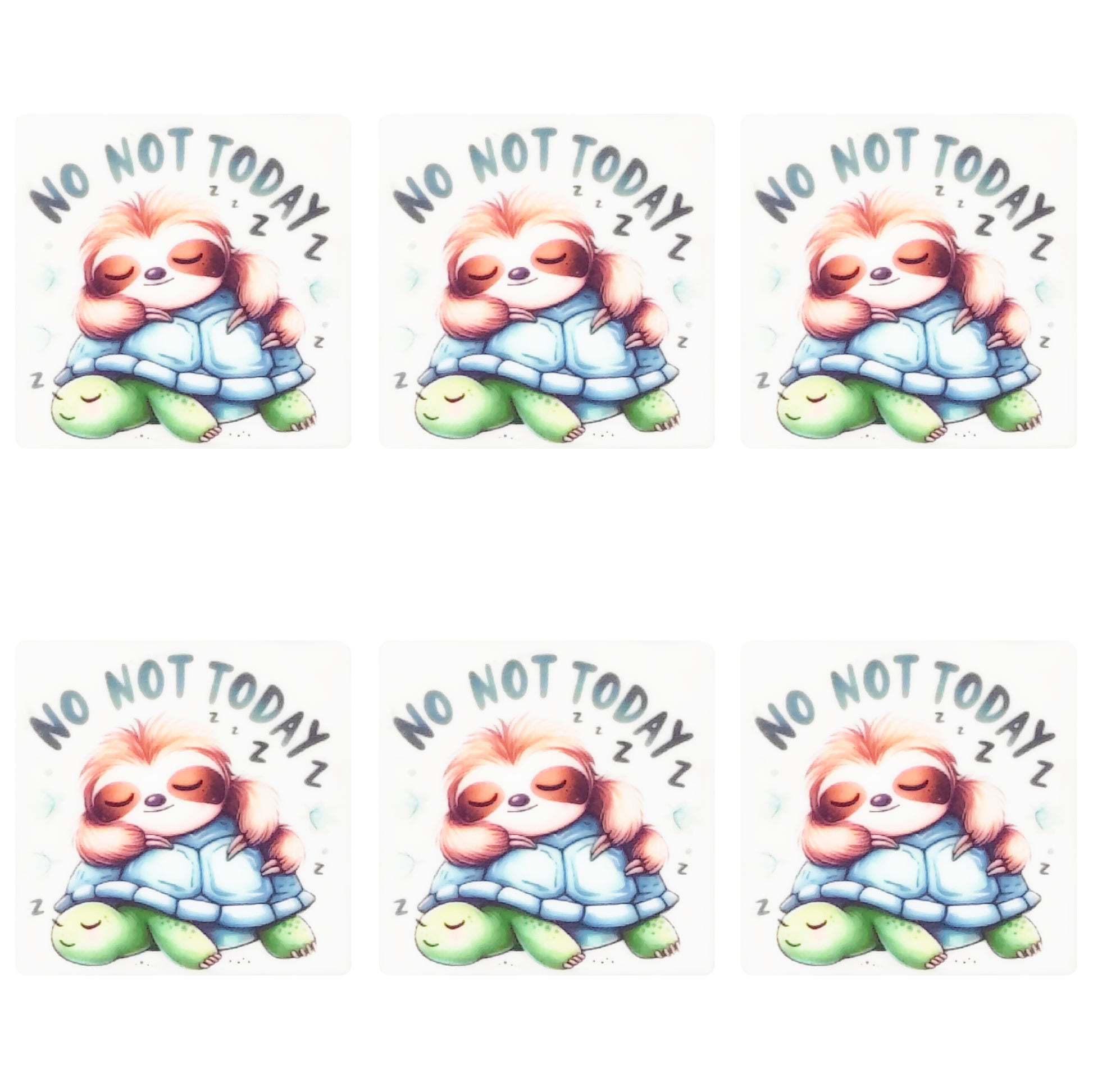 NO Not Today Square Print Focal