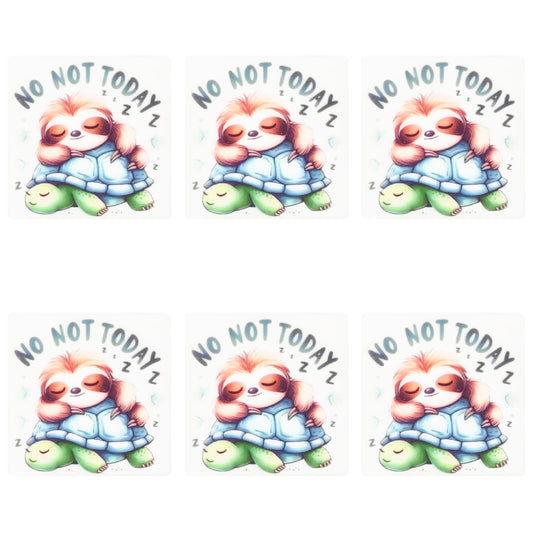 NO Not Today Square Print Focal