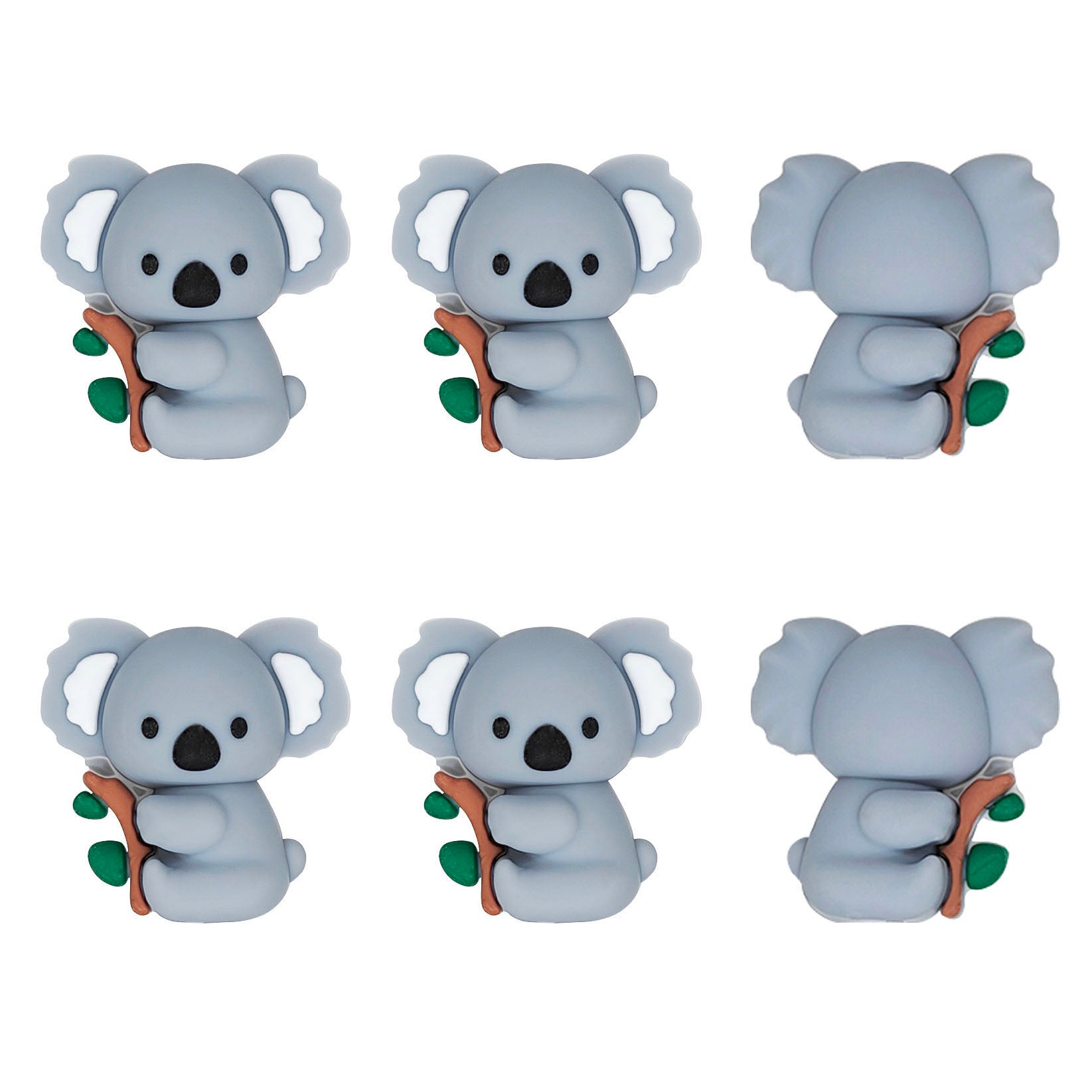 New 3D Koala Focal Silicone Beads