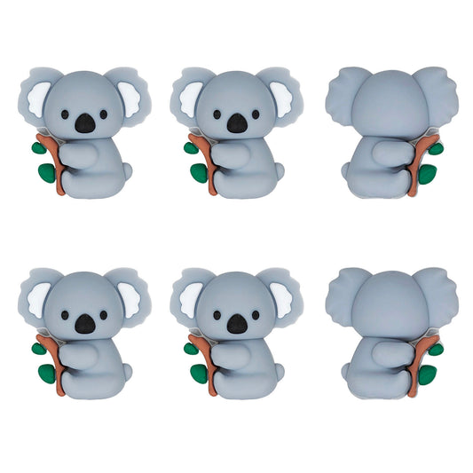New 3D Koala Focal Silicone Beads