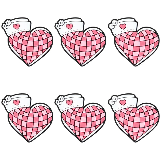 Nurse Checkered Heart Focal