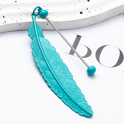 Beadable Feather Bookmark Blank- Add Your Charm