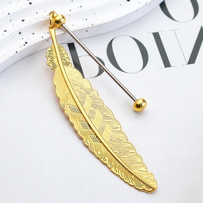 Beadable Feather Bookmark Blank- Add Your Charm