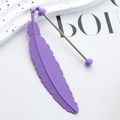 Beadable Feather Bookmark Blank- Add Your Charm