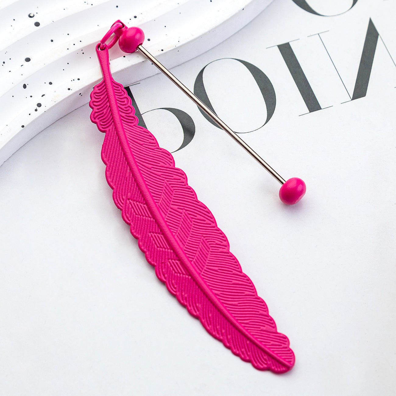 Beadable Feather Bookmark Blank- Add Your Charm