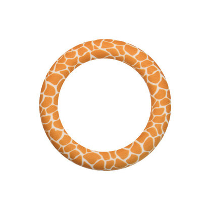 65mm Print Silicone Round Loop with 2 hole
