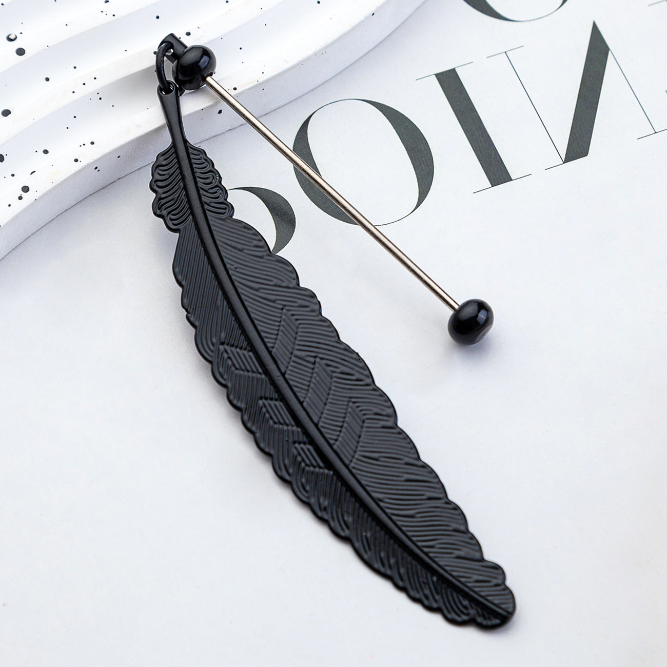 Beadable Feather Bookmark Blank- Add Your Charm