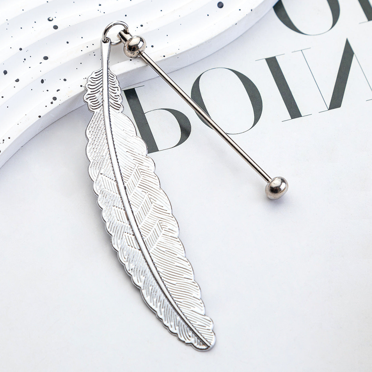 Beadable Feather Bookmark Blank- Add Your Charm