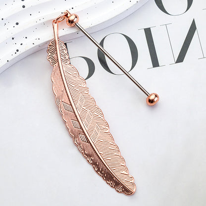 Beadable Feather Bookmark Blank- Add Your Charm