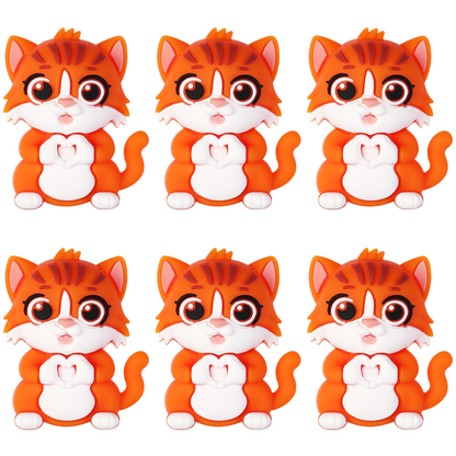 Orange Cat 3D Focal