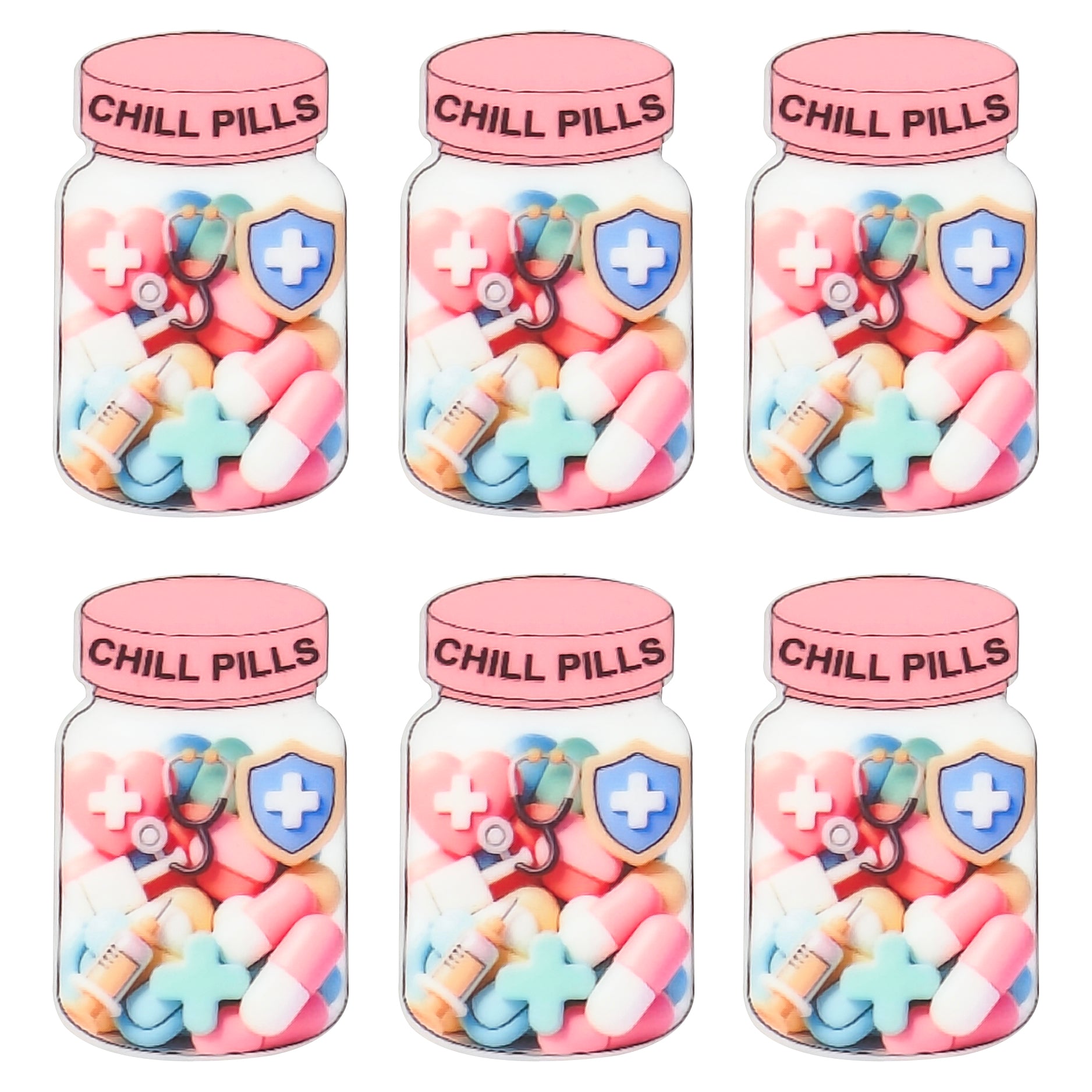Pills Medicine Jar Print Focal