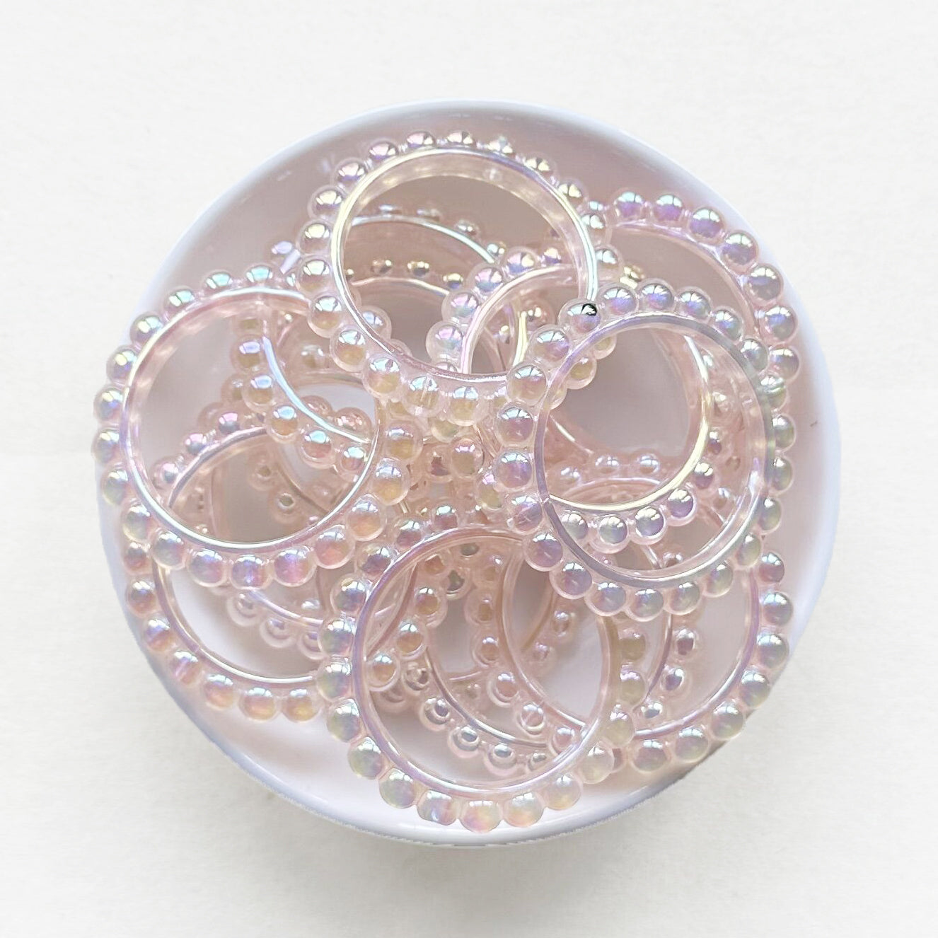 43mm Round Acrylic Focal Frame With 2 Hole
