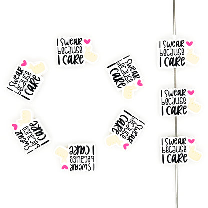 I Swear Because I Care Focal Beads