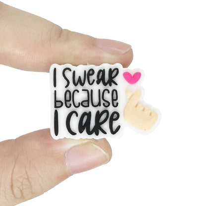 I Swear Because I Care Focal Beads